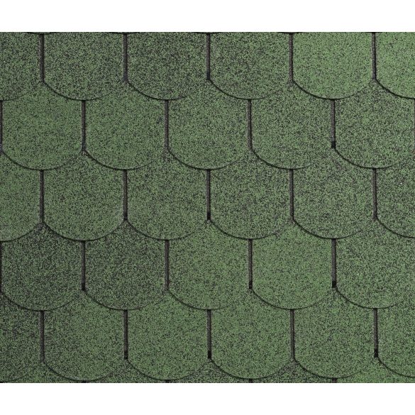 IKO Superglass Biber hódfarkú zsindely (2m2/csomag Amazonas Zöld)
