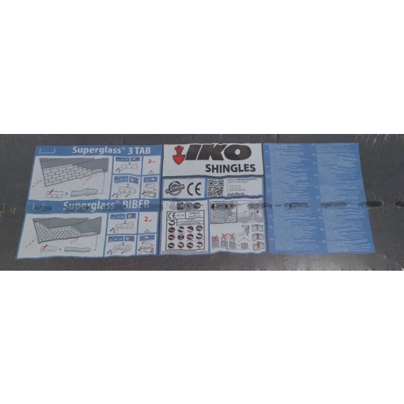 IKO Superglass téglány zsindely (2m2/csomag Vörös)